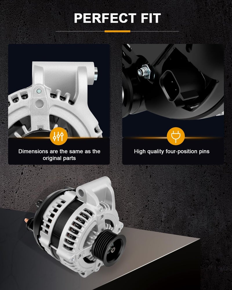 ROADFAR Alternator Fit for Dodge Charger 2008 2009 2010 08 09 10 2.7L 3.5L 5.7L 6.1L 2.7 3.5 5.7 6.1 11383 Automotive Alternator - Image 4